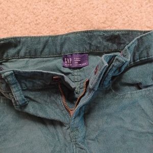 Gap youth 5Y green corduroy pants